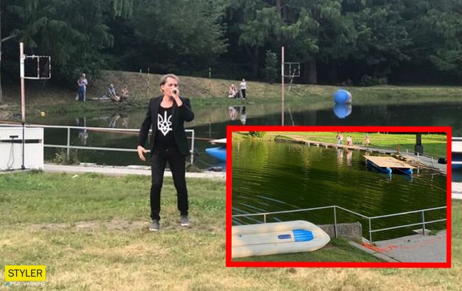 Львовский певец прямо во время концерта сиганул в воду спасать утопающего