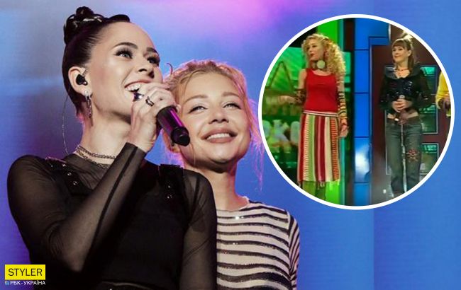 Появилось архивное видео с 21-летней Тиной Кароль и 15-летней Юлией Саниной на одной сцене