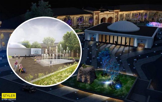 "Сухой" фонтан и сакуры: показали, как в Киеве изменится площадь возле метро "Арсенальная" (фото)