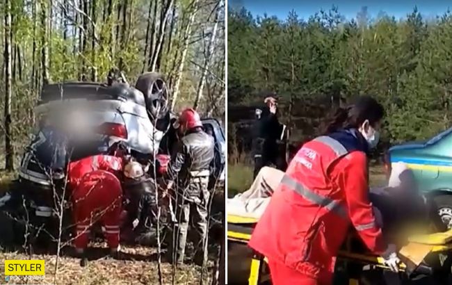 Под Сумами случайный прохожий спас женщину, которую зажало в лесополосе (видео)