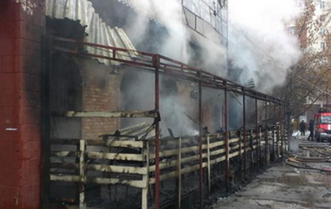 В Соломенском районе Киева сгорел паб