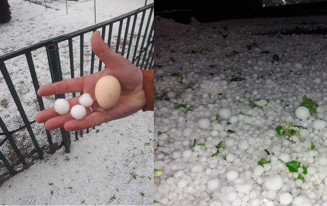 Снег с градом и улицы-реки: в сети показали последствия стихии на Пасху (видео)