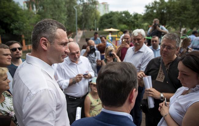 Кличко открыл обновленный парк "Отрадный" в Соломенском районе Киева