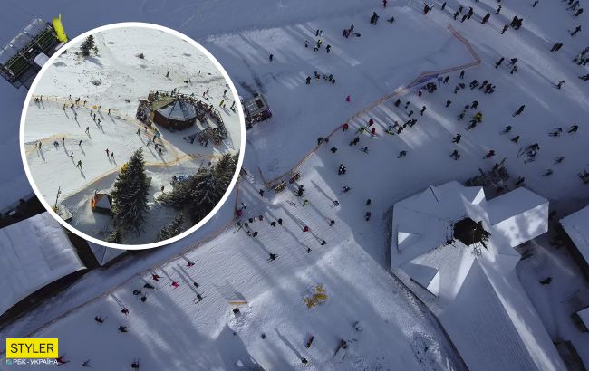 Появилось яркое видео из Буковеля: таким вы его еще не видели!