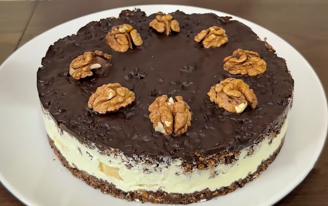 Торт без випічки, цукру та борошна: простий рецепт корисного десерту