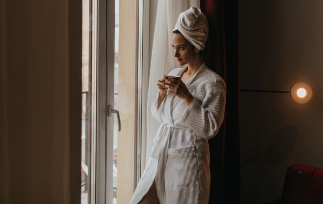 Женщина показала "правильный" способ надевать халат. Этот лайфхак "изменит вашу жизнь" (видео)