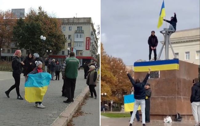Люди скандують ЗСУ і обіймають воїнів: емоційні відео зі звільненого Херсона