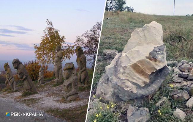 Покровителі перемоги. Окупанти намагалися знищити давні сакральні скульптури біля Ізюма