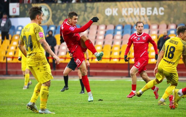 "Кривбас" завдав "Дніпру-1" першої поразки в сезоні Прем'єр-ліги