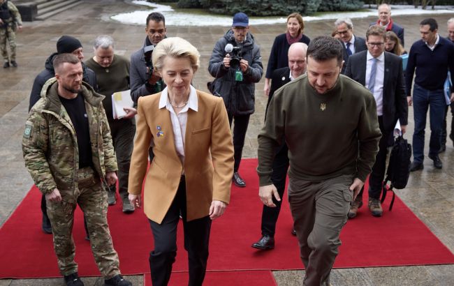 Зеленський зустрівся в Києві з президенткою Єврокомісії (фото)