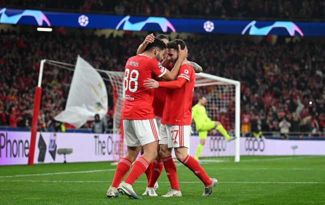 "Бенфіка" розгромила "Брюгге" та стала першим чвертьфіналістом Ліги чемпіонів