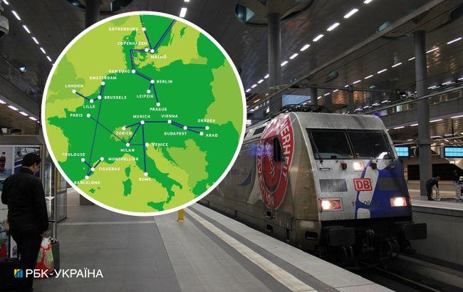 По всій Європі. У ЄС запускають 10 масштабних залізничних маршрутів між країнами