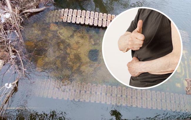 В Полтавской области дедушка с помощью украинского флага уничтожил два российских танка (фото)