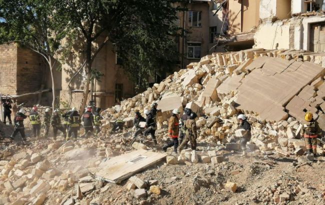 В Одессе завершили расчистку завалов обрушенного дома