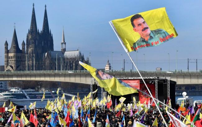 Около 25 тысяч курдов протестовали против Эрдогана в немецком Кельне