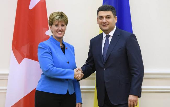 Канада реализовала более 60 проектов в Украине с 2014 года, - Гройсман