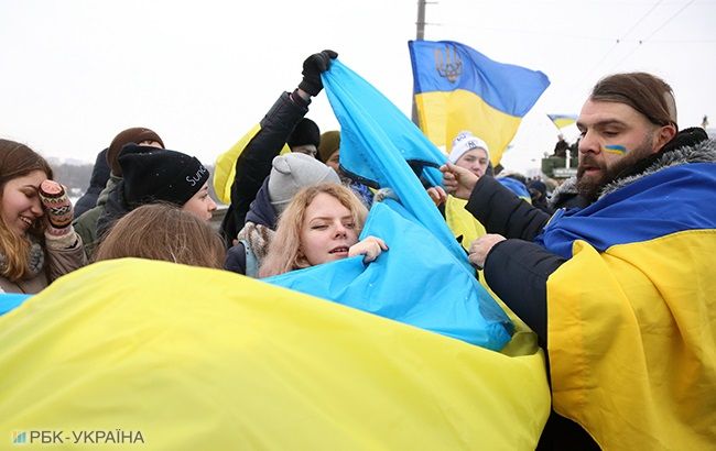 В Украине сегодня отмечают День Соборности (фоторепортаж)