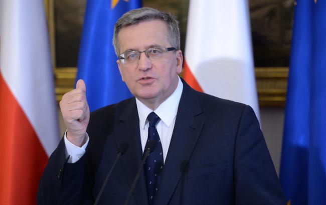 Коморовский заявил, что его дети участвовали в акциях протеста на Майдане