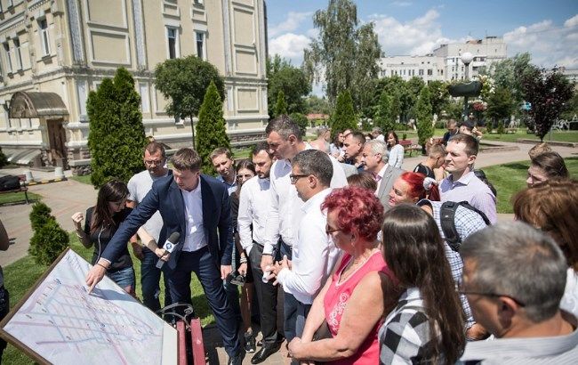 Кличко рассказал об изменениях в движении транспорта на Подоле в связи с обустройством пешеходной зоны