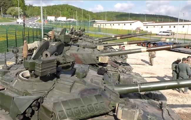 Украинские танки и БТРы прибыли в Германию на учения Combined Resolve Х