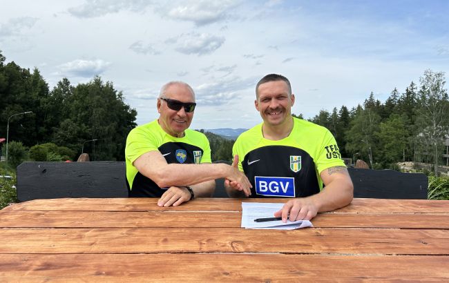 Усик стал футболистом дебютанта УПЛ