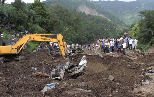 В Индии произошел горный оползень, погибли минимум 45 человек