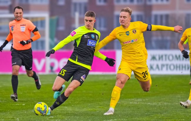 "Дніпро-1" не втримав перемогу над "Поліссям" у битві лідерів УПЛ