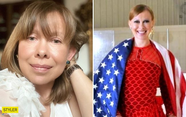 Отказавшаяся от украинского гражданства Оксана Баюл завернулась в флаг США