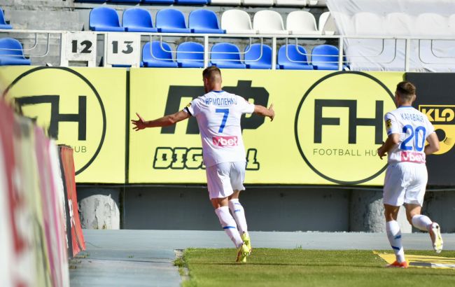 "Динамо" з перемогою над "Вересом" продовжило переслідувати "Шахтар" нагорі УПЛ