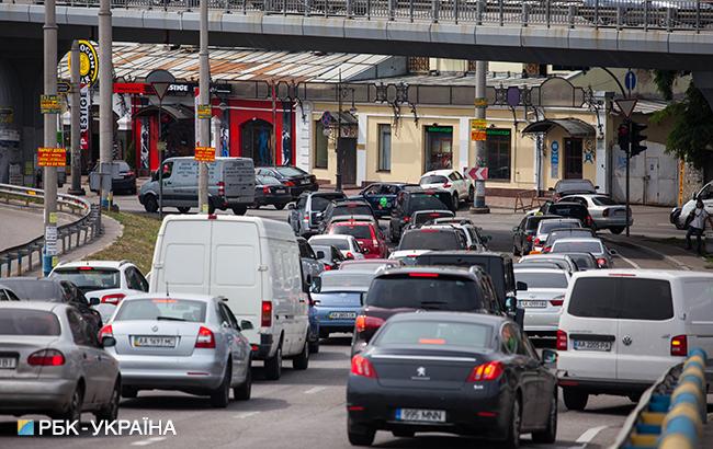 В центре Киева образовались пробки