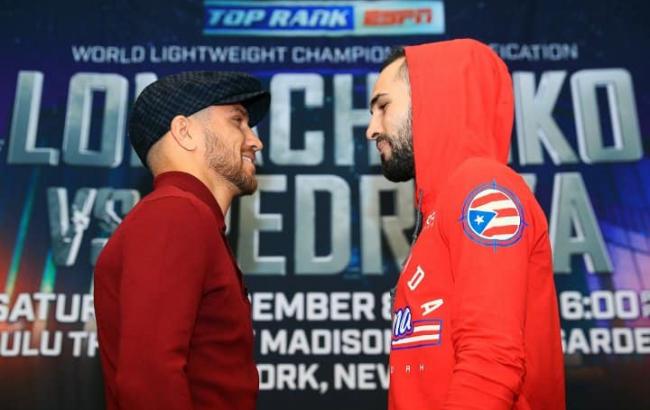 Ломаченко і Педраса провели дуель поглядів напередодні бою