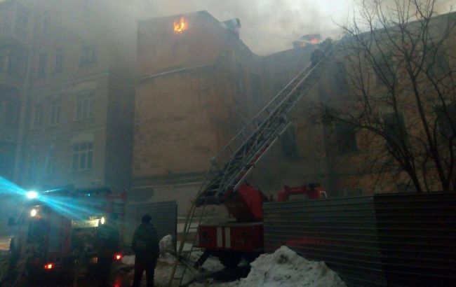 Пожежу в урядовому кварталі локалізовано