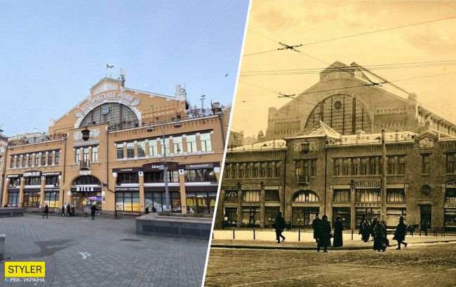 Бессарабка в Києві 100 років тому і зараз: в мережі показали унікальні фото