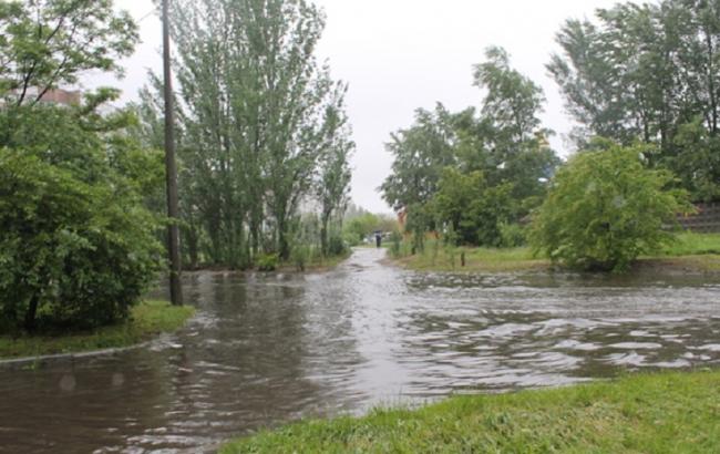 В Черкассах из-за дождя полностью парализовано движение электротранспорта