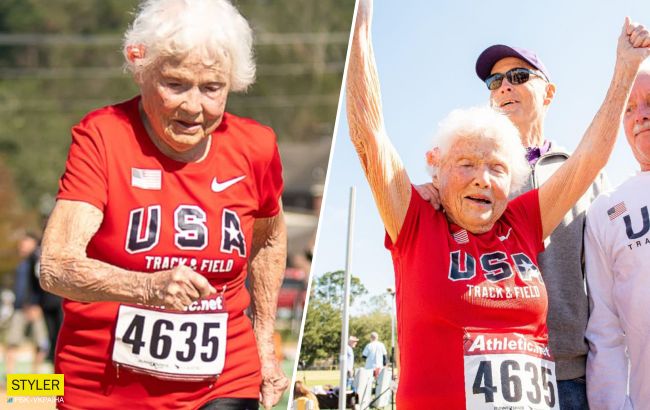 105-летняя бегунья побила мировой рекорд: она преодолела нешуточную дистанцию (видео)