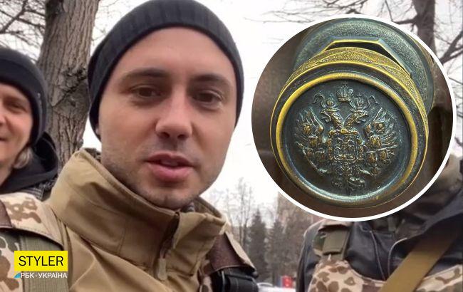 Російський герб на дверній ручці: Тарас Тополя показав зустріч з "русским міром" в Харкові