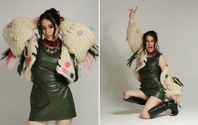 FIЇNKA показала модный chunky-кардиган: как носить, чтобы выглядеть стройной