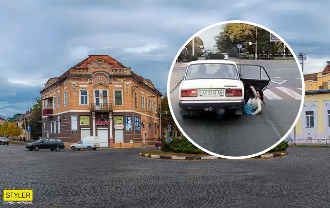 В Мукачево водитель ВАЗа потерял пассажирку на ходу: получилось страшно, но курьезно
