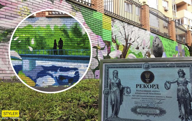 В Киеве открыли самый длинный мурал в Украине: невероятные фото