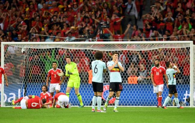 Уэльс - Бельгия: Бельгия покидает Евро