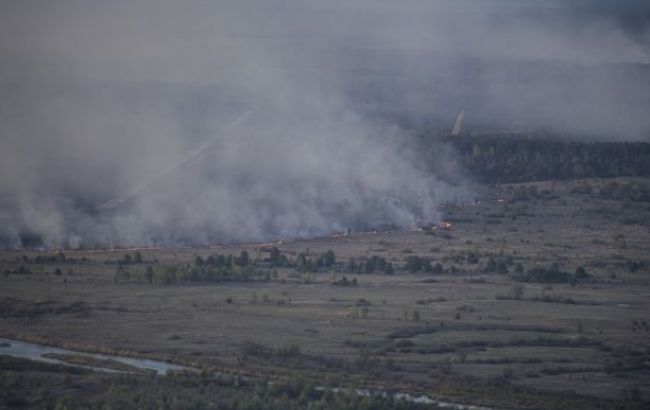 Пожар под Чернобылем: ликвидировано 0,3 га площади тлеющего торфа