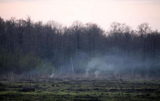 Под Киевом продолжается тление торфяников