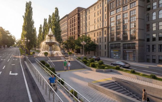 В центре Киева появится зона отдыха с огромным фонтаном: первые фото проекта