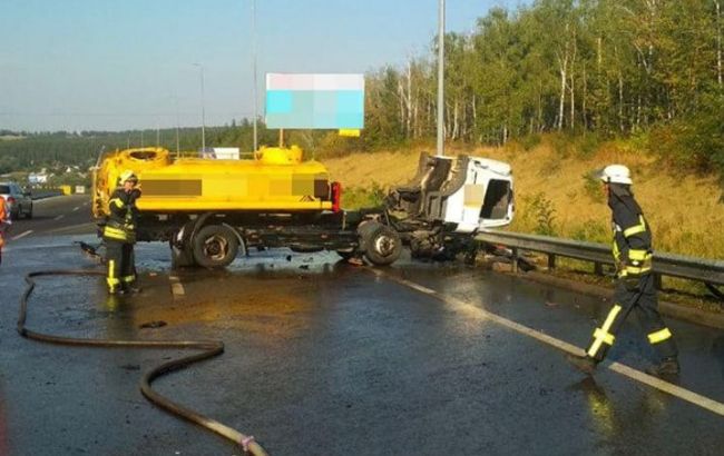 Під Києвом ускладнено рух транспорту