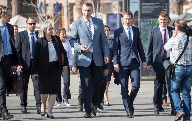 Кличко встретился с федеральным канцлером Австрии