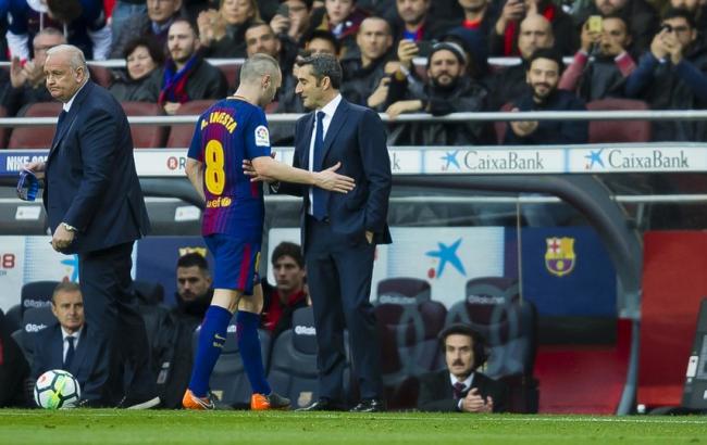 Иньеста рискует пропустить ответный матч Лиги чемпионов "Барселоны" с "Челси"