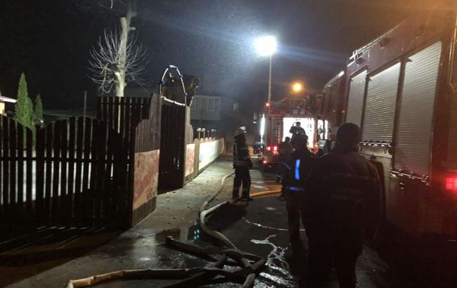 В Киеве горел отель