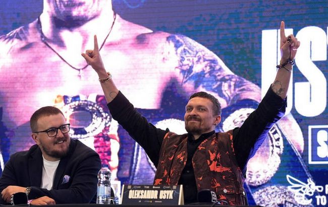 На лондонській прес-конференції з Дюбуа Усик з&rsquo;явився під хіт "Інстинкт" Світлани Лободи