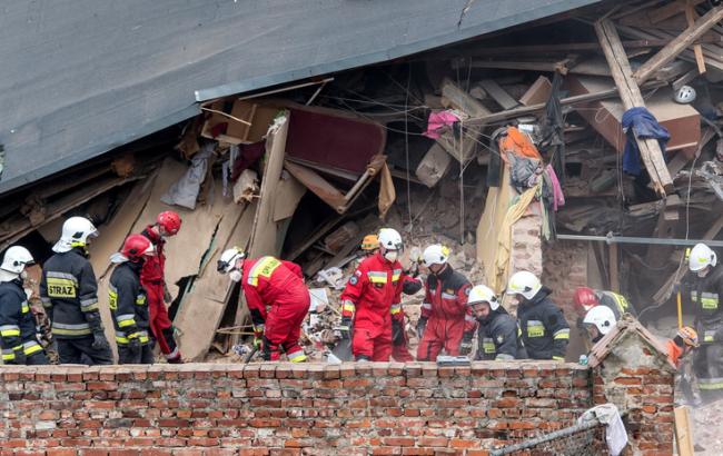 У Польщі в результаті вибуху обвалився житловий будинок, є загиблі та поранені