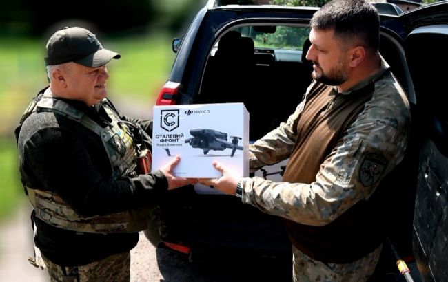 "Сталевий фронт" передав бійцям на донецькому напрямку дрони